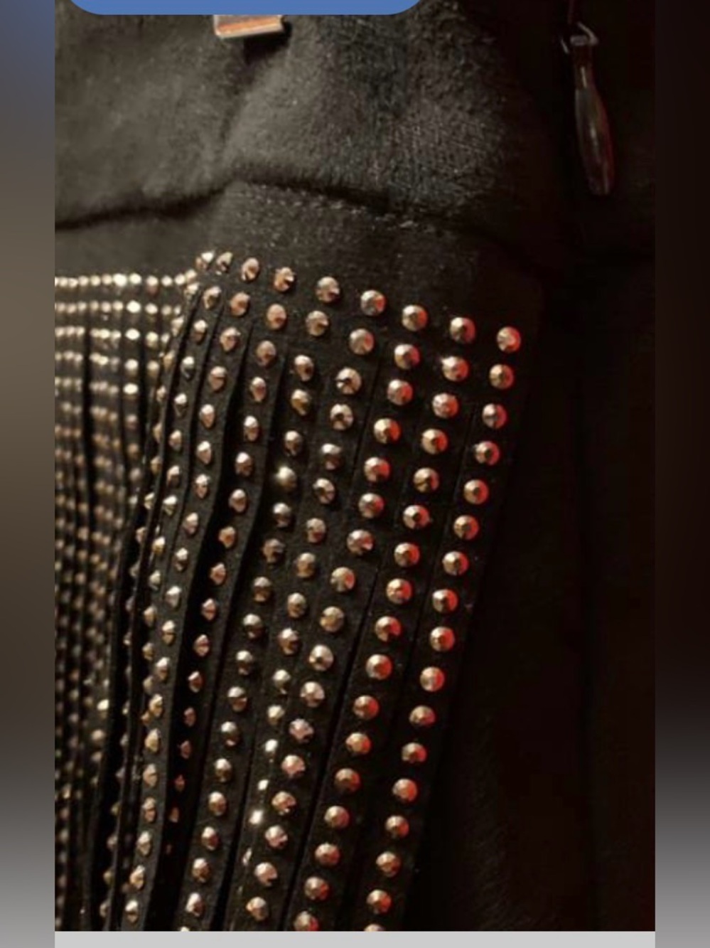 Vero Moda Black Studded Fringe Mini Skirt - Picture 6 of 6
